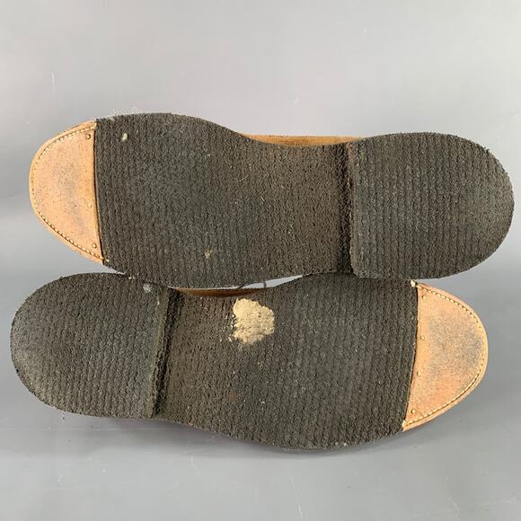 ALDEN Size 12.5 Brown Perforated Suede Wingtip Lace-Up Shoes - Picture 6 of 10